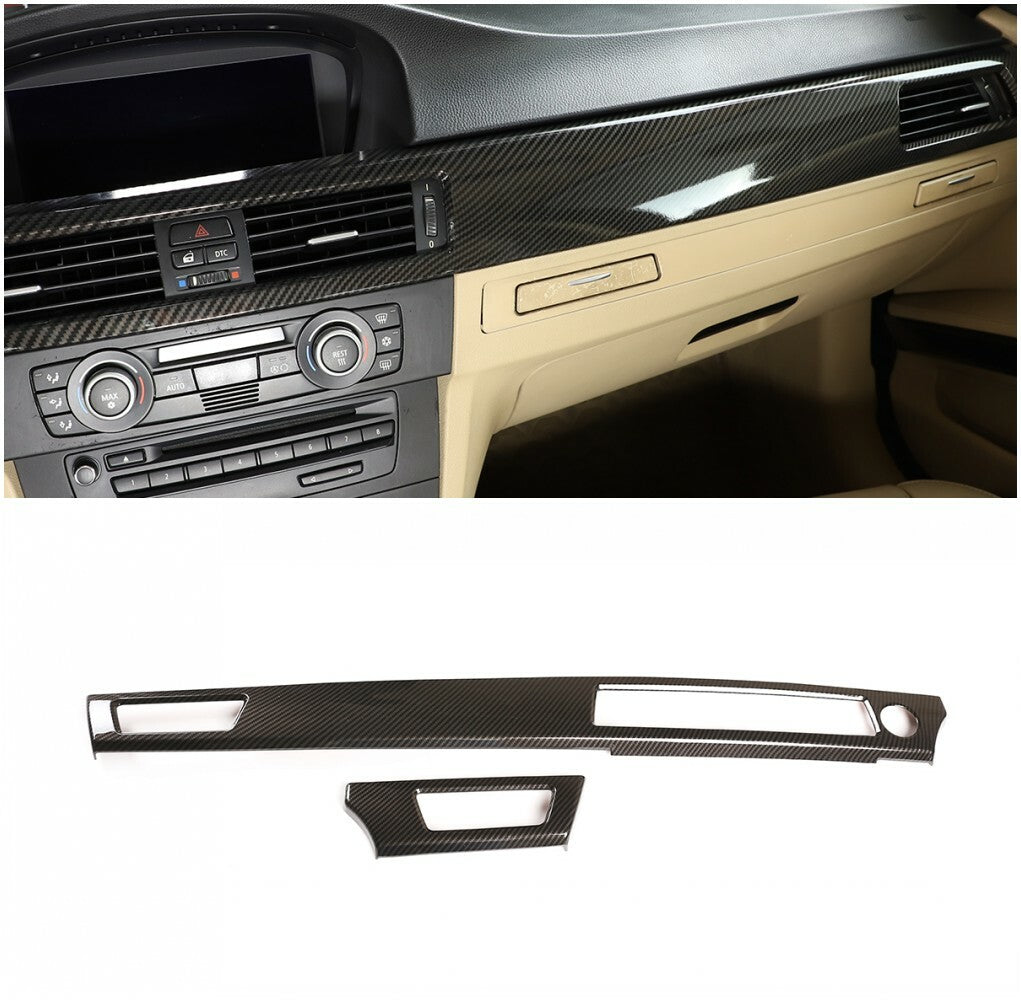 Carbon Fiber ABS Interior Decoration Cover Trim Kit For BMW 3 Series E90 2005-12 - Variants 11-15 12