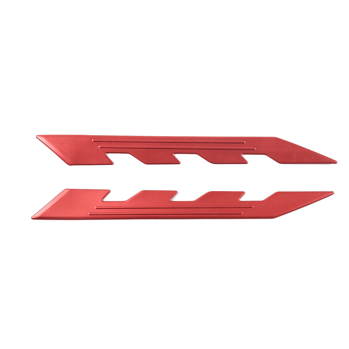 Red Aluminum Engine Cover Bay Panel Trim Cover Kit For Corvette C8 2020-25 US 15