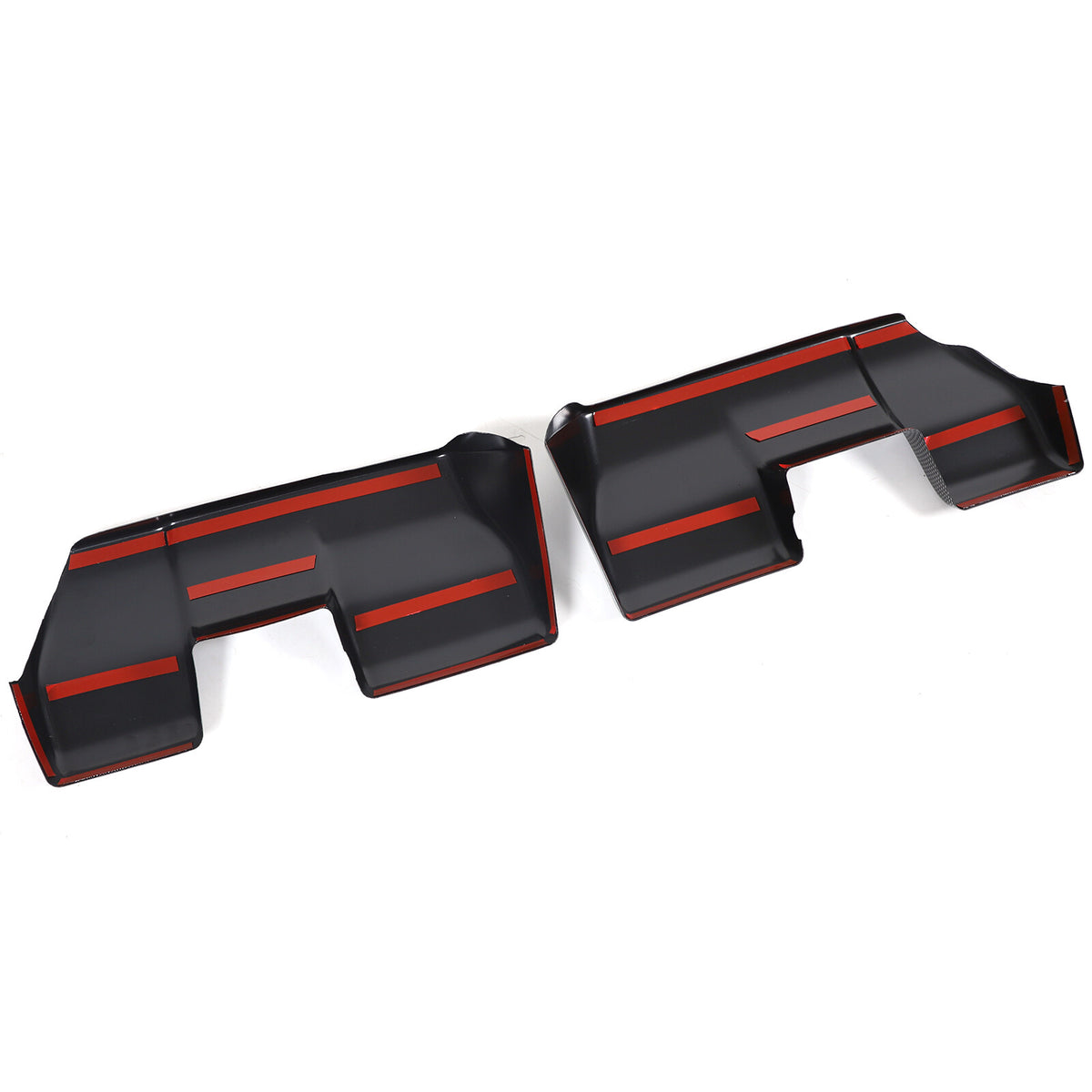 ABS Carbon Rear Seat Anti-kick Panel Trim For Toyota Land Cruiser LC250 24+ 3
