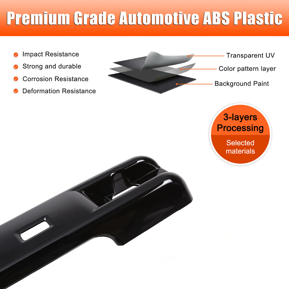 Glossy Piano Black Exterior Door Handle Trim Cover For Benz G-Class W465 25+ US 8