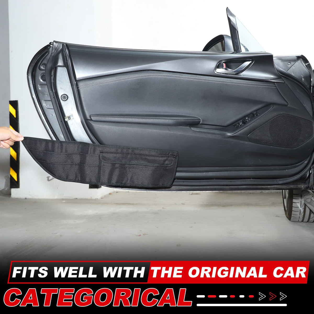 Front Door Storage Hanging Bag Tray For Mazda MX-5 Miata 2016-2023 9