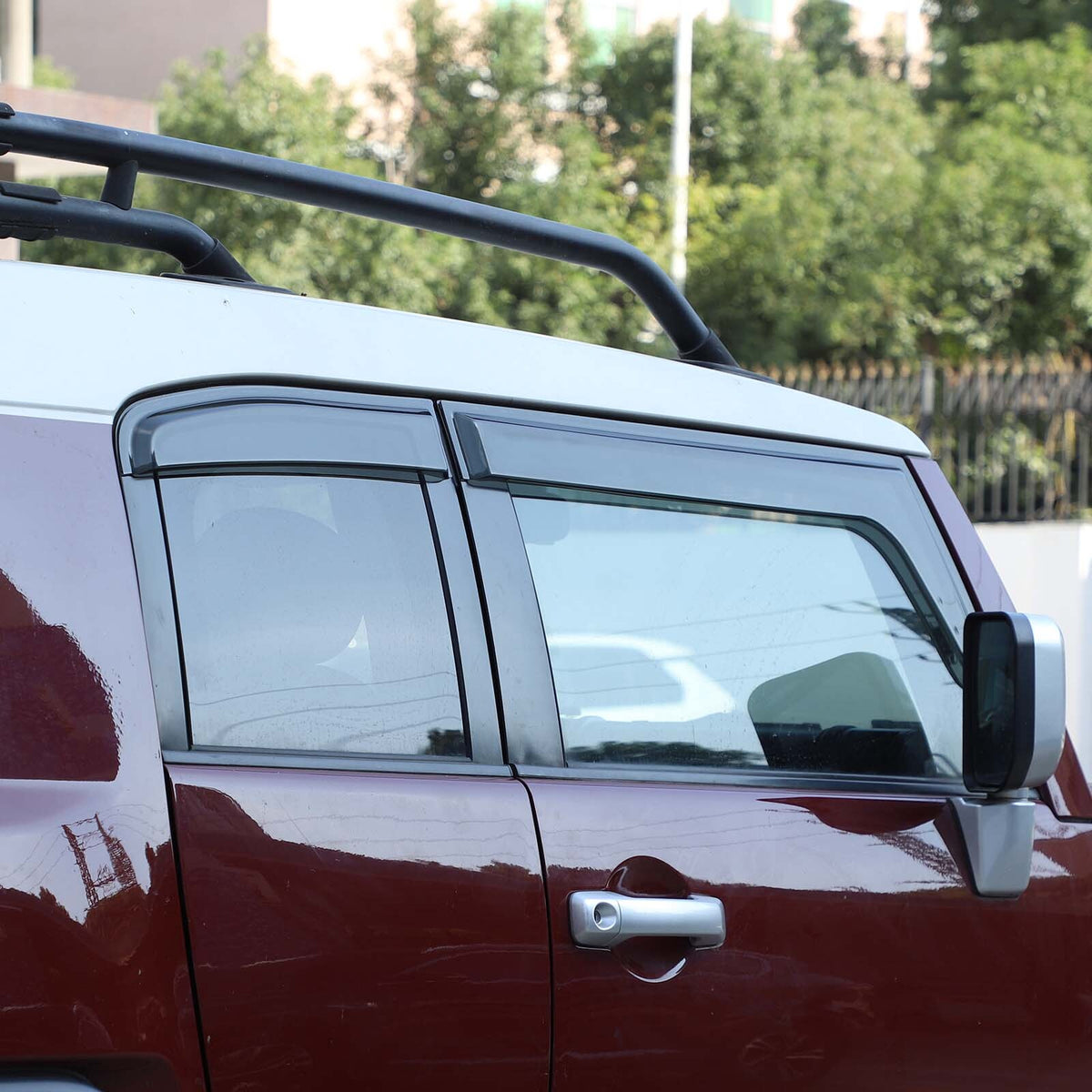 4PCS Weather Shields window visor Sun Visors For Toyot-a FJ CRUISER 2007-2021 US 9