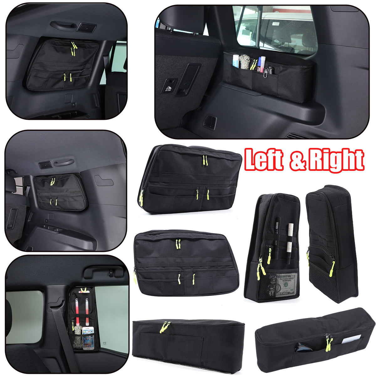 Interior Organizer R&L Side Storage Bag Set For Toyota Land Cruiser LC250 24+ 1