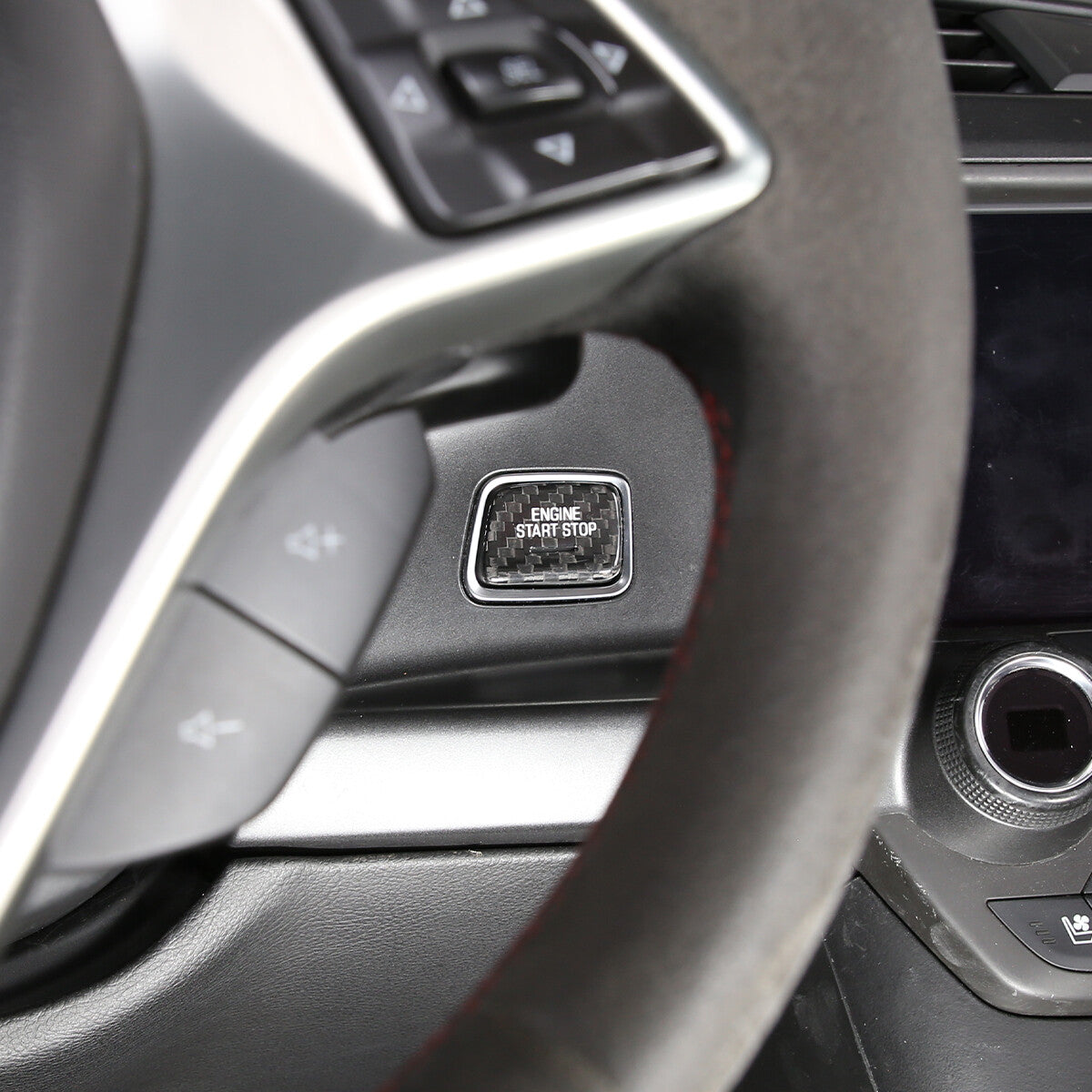Real Dry Carbon Fiber Interior Center Full Trim Set Kit For Corvette C7 2014-19 57