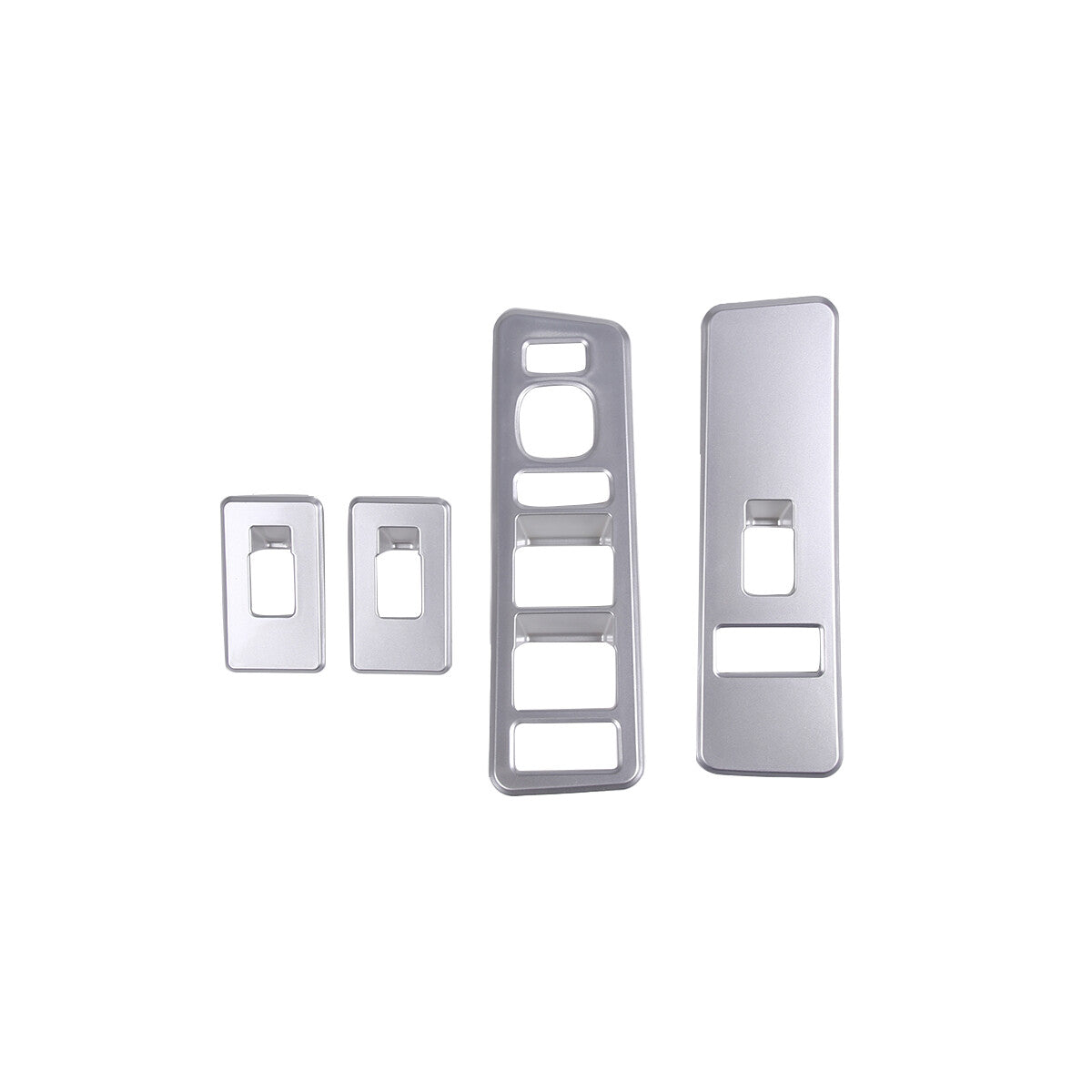 ABS Silver Window Lift Panel Switch Cover Trim For Hummer H2 03-07 3
