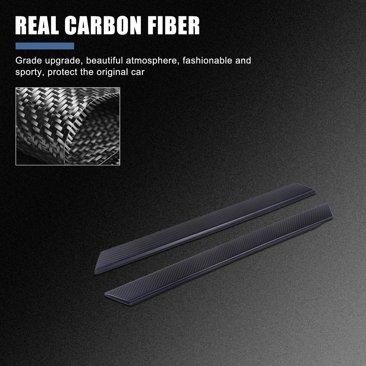 Matte Real Carbon Fiber Center Side Trim Cover For LR Range Rover Vogue L460 23+ 3