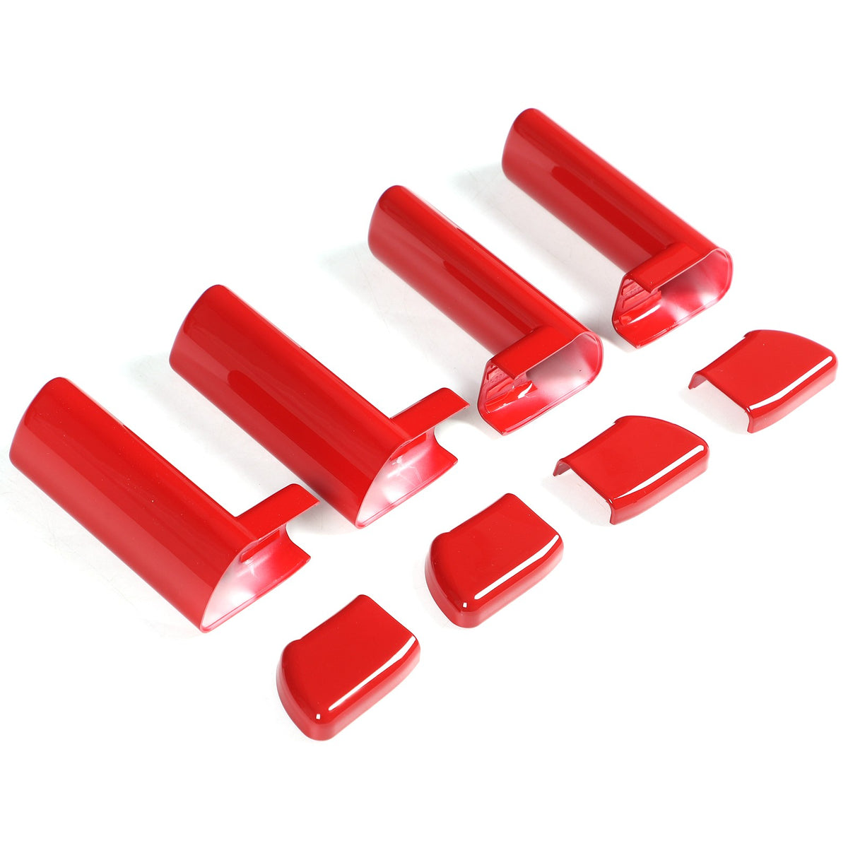 Sport Red ABS Inner Interior Door Handle Cover Trim For Hummer H2 2003-2007 US 6