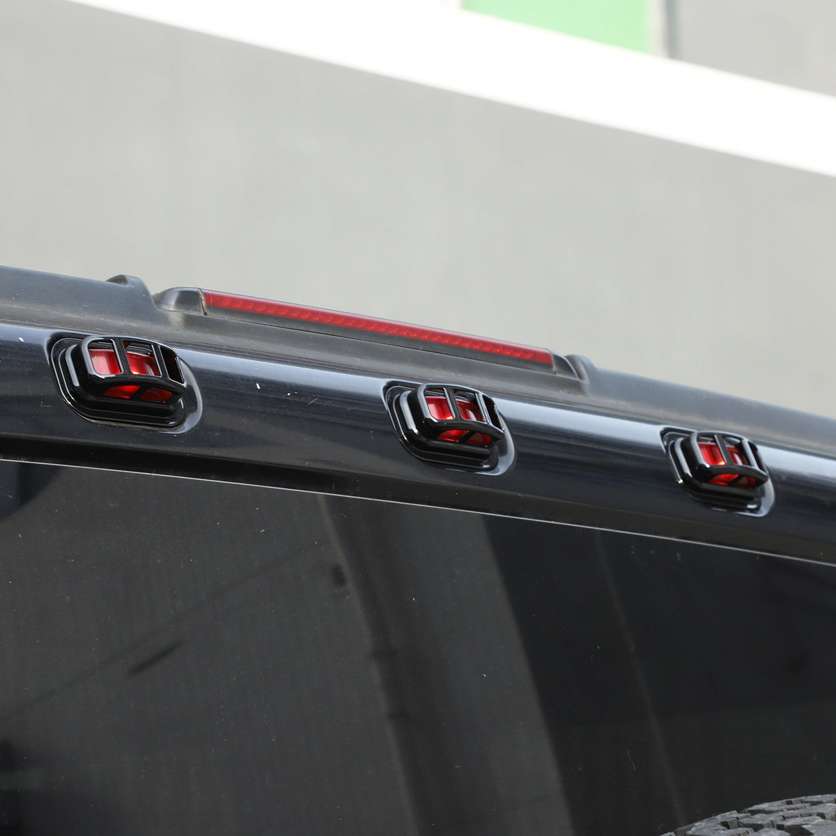 Piano Black Front & Rear Roof Light Guard Cover Trim Set For Hummer H2 03-09 US 22