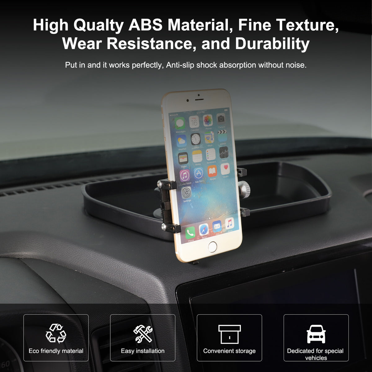 Off-road Dashboard Storage Tray Box Phone Holder For Nissan Frontier D41 2022-24 15