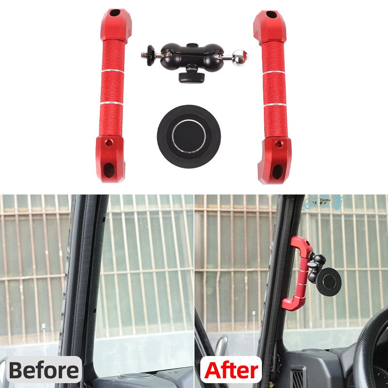 Replace Red A-Pillar Handle W/Phone Mount For LR Defender L316 2004-2018 24
