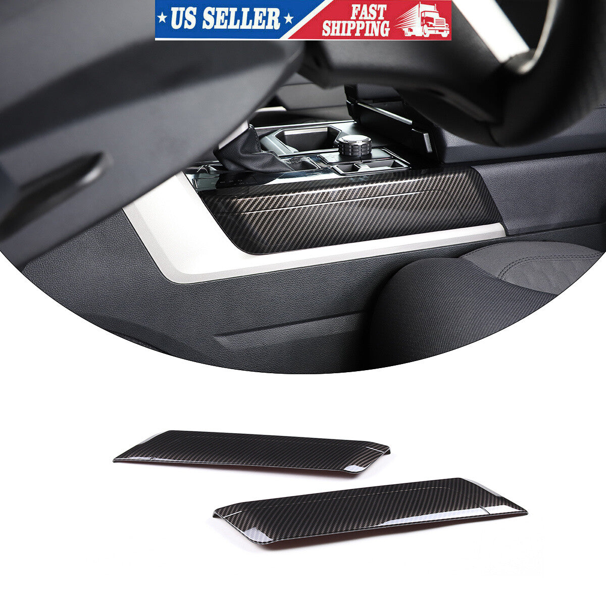 ABS Carbon Fiber Interior Set Cover Trim Kit For Toyota Tundra Sequoia SR 22+ - Styles 1-5 225