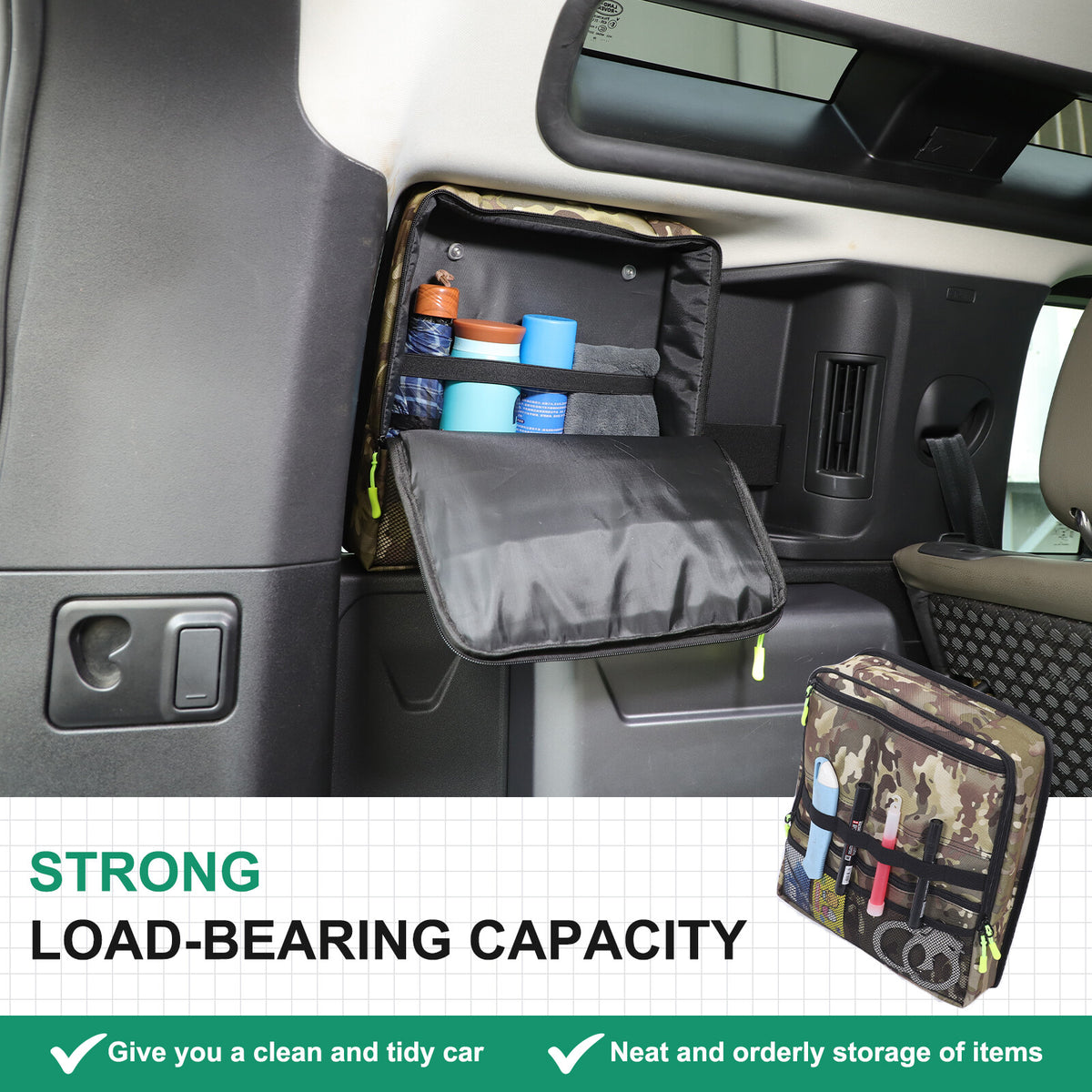 Camouflage Rear Trunk Side Window Storage Bag Tray For LR Defender 110 L663 20+ 7