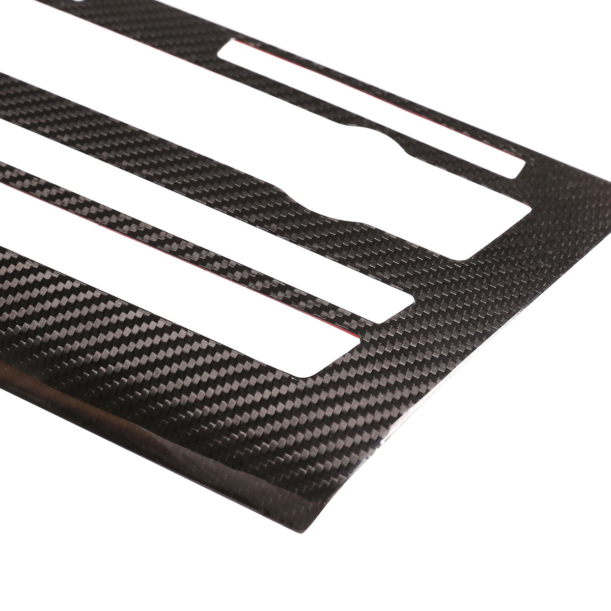 Real Dry Carbon Fiber Center Volume CD Switch Panel Trim For BMW X5 X6 F15 14-18 15