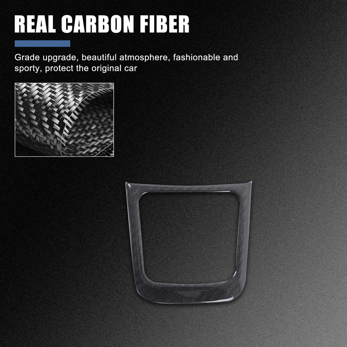 Real Carbon Fiber Center Console Cup Holder Trim For Porsche 718 16-19/911 12-18 13