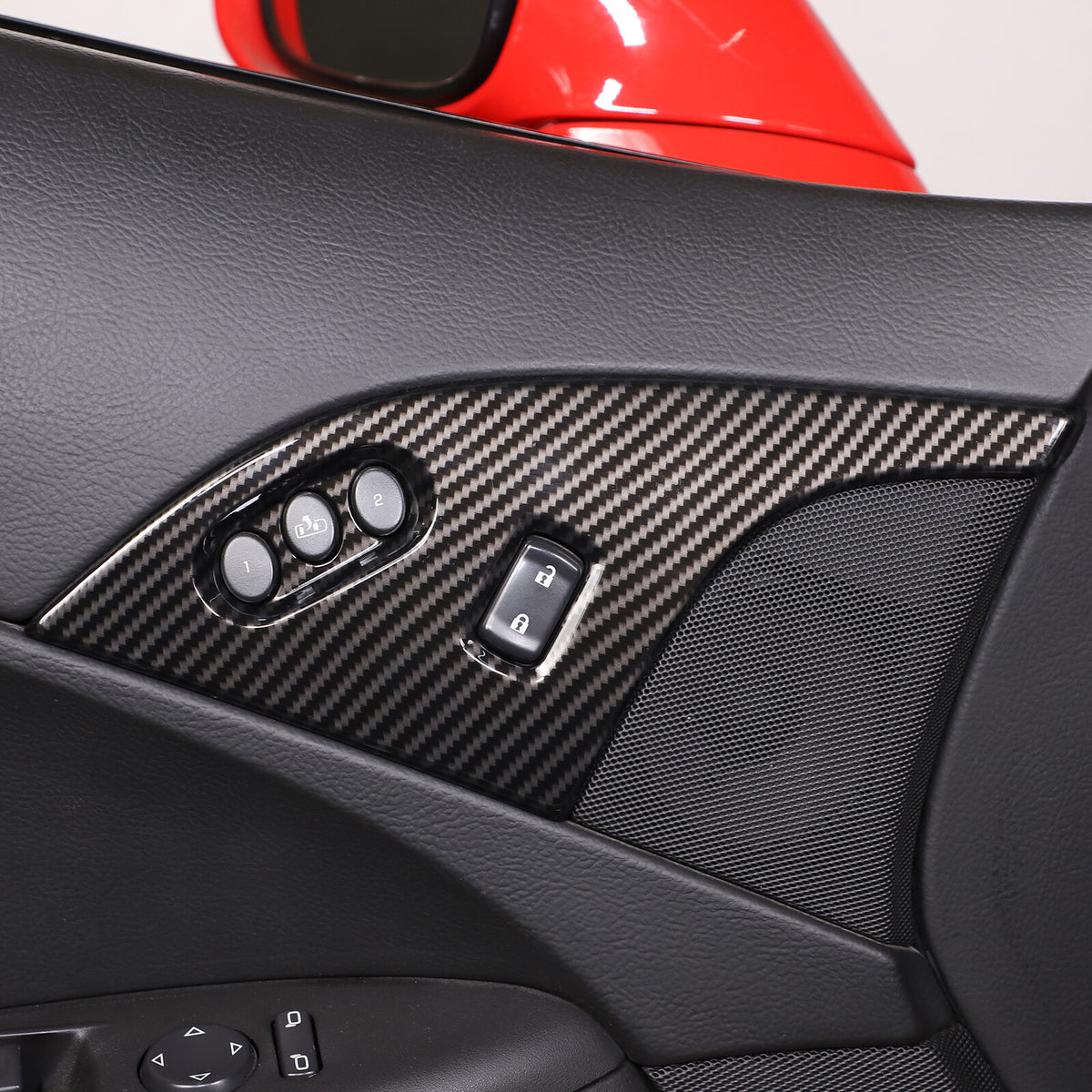 ABS Carbon Fiber Interior Exterior Cover Trim Kit For Corvette C6 2005-2013 51