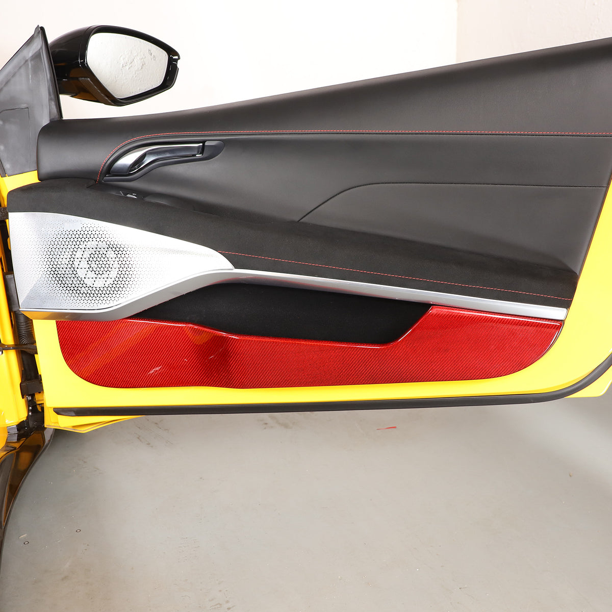 Red Real Carbon Fiber Interior Exterior Conosle Trim Cover For Lotus EMIRA 21-25 203