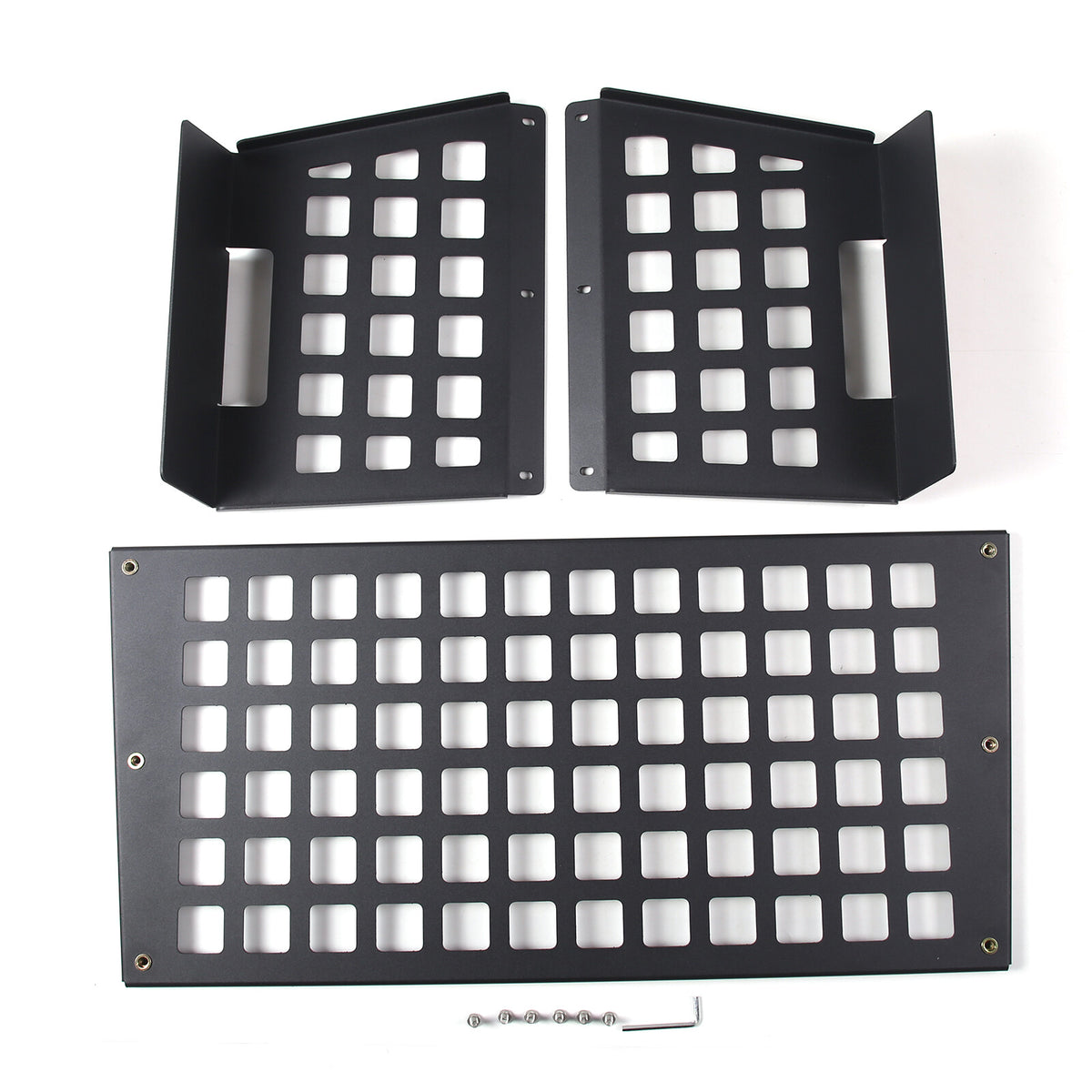 Front Roof Bag Storage Bracket Molle Panel Plate for Land Rover Defender 20-23 14