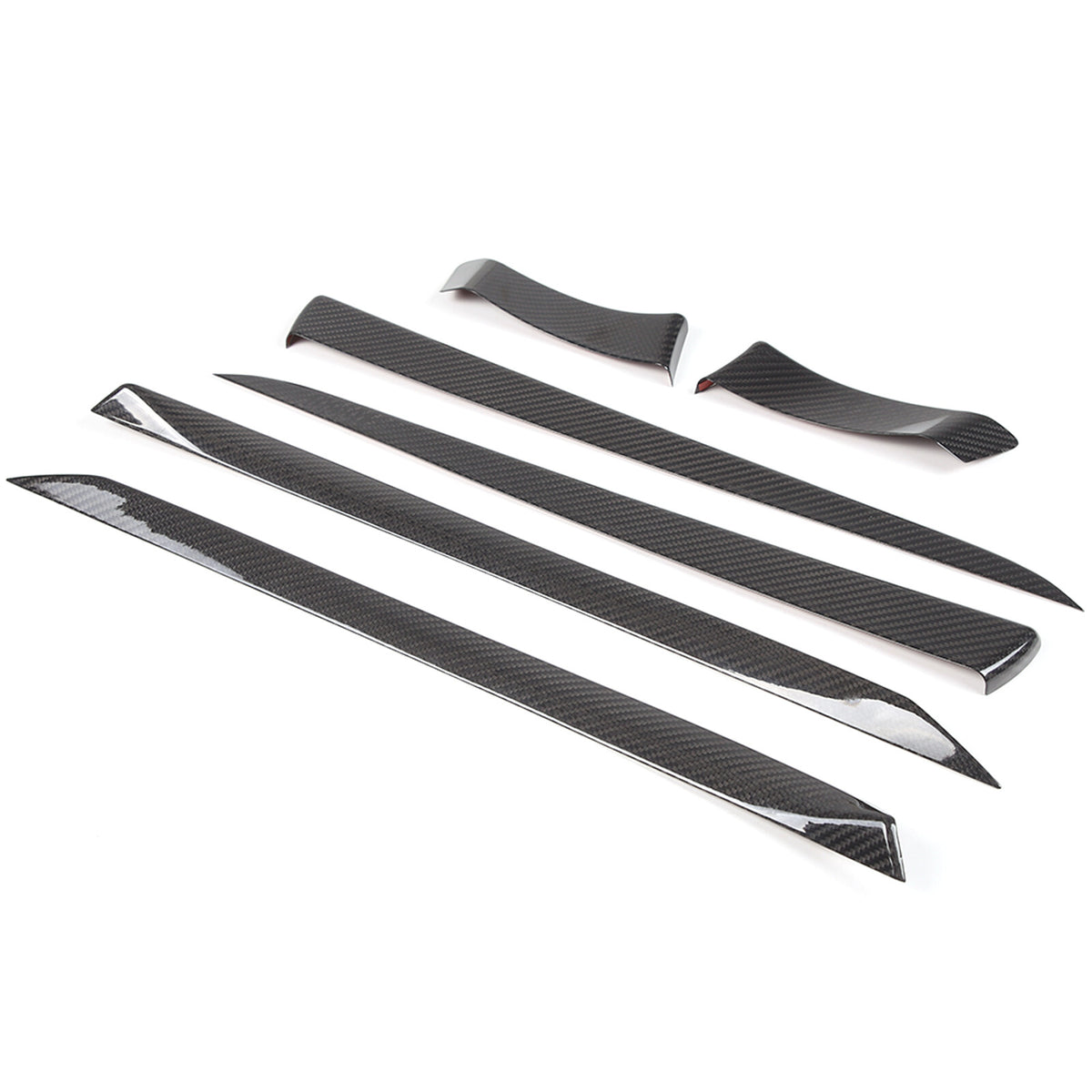 Real Dry Carbon Fiber Center Console Interior Trim Cover For Tesla Model S 23+ 49