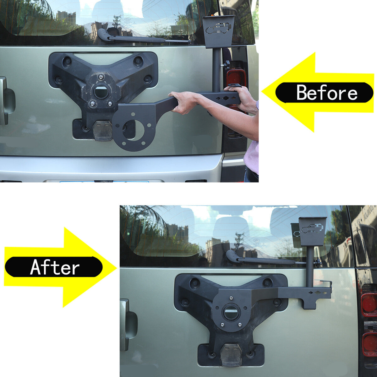 Tailgate Flagpole Antenna Bracket alloy For Land Rover Defender 90 110 20-22 3