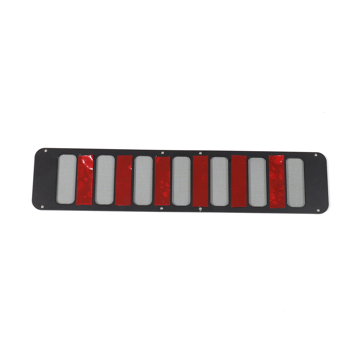 Black Alloy Black Front bumper Lower Grille Trim Cover For Hummer H2 2003-2009 14