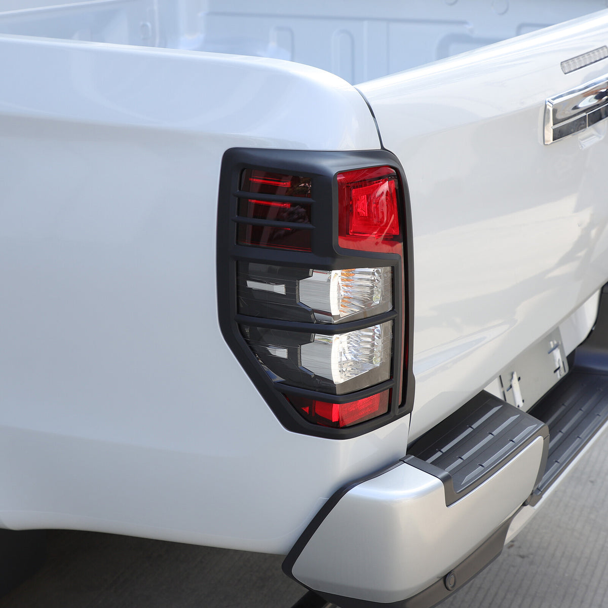 Matte Black Tail Lamp Lights Cover For Mitsubishi L200 Triton MR 2019-23 9