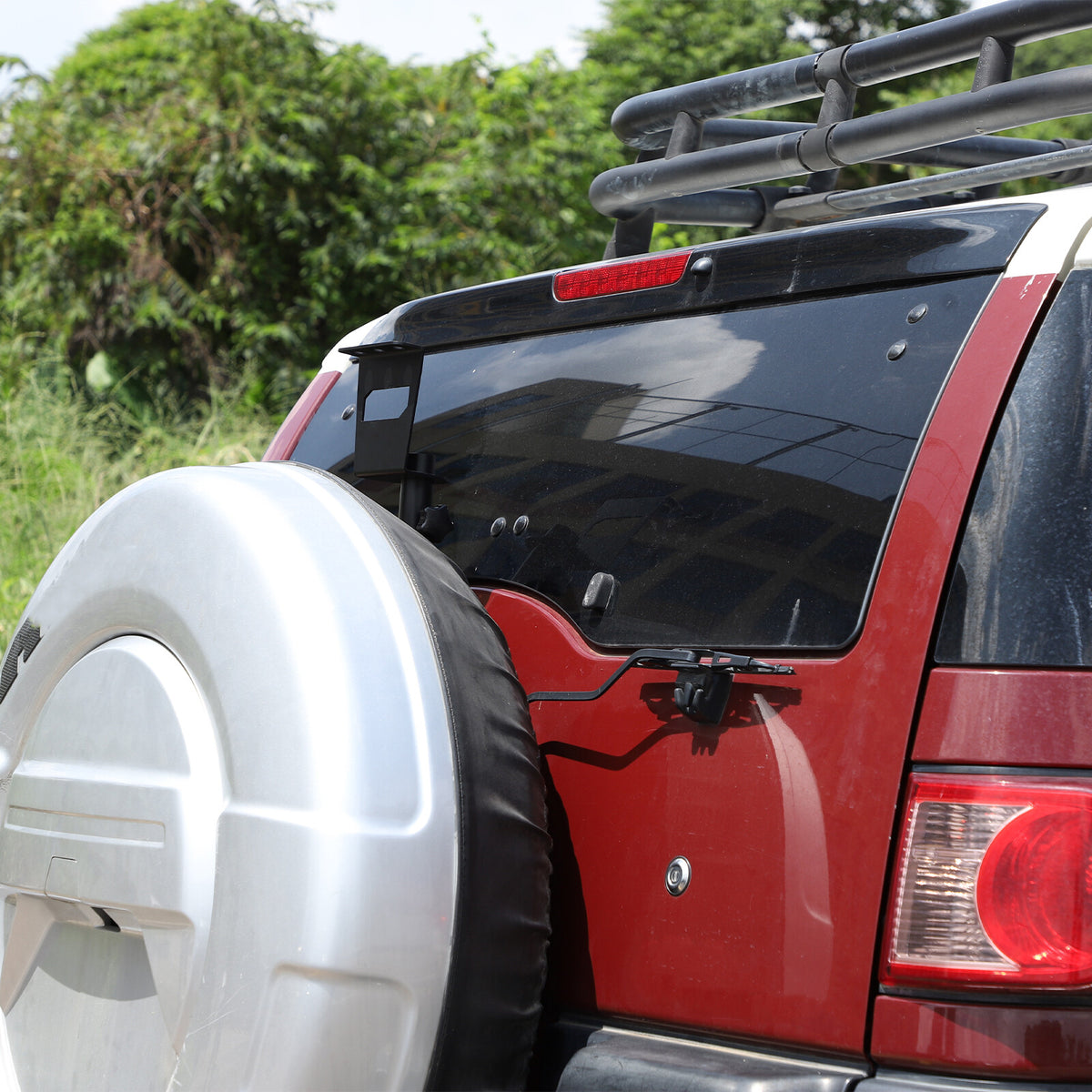 Alloy Rear Door Tailgate Flagpole Bracket Holder For Toyota FJ Cruiser 07-21 US 5