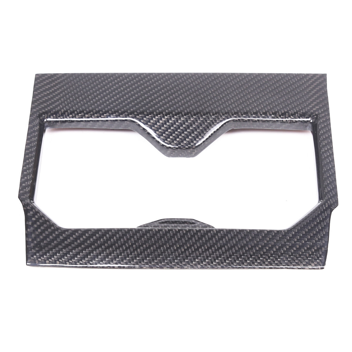 Real Carbon fiber Center Front Cup Holder Cover Trim Frame For Toyota Tundra 22+ 22