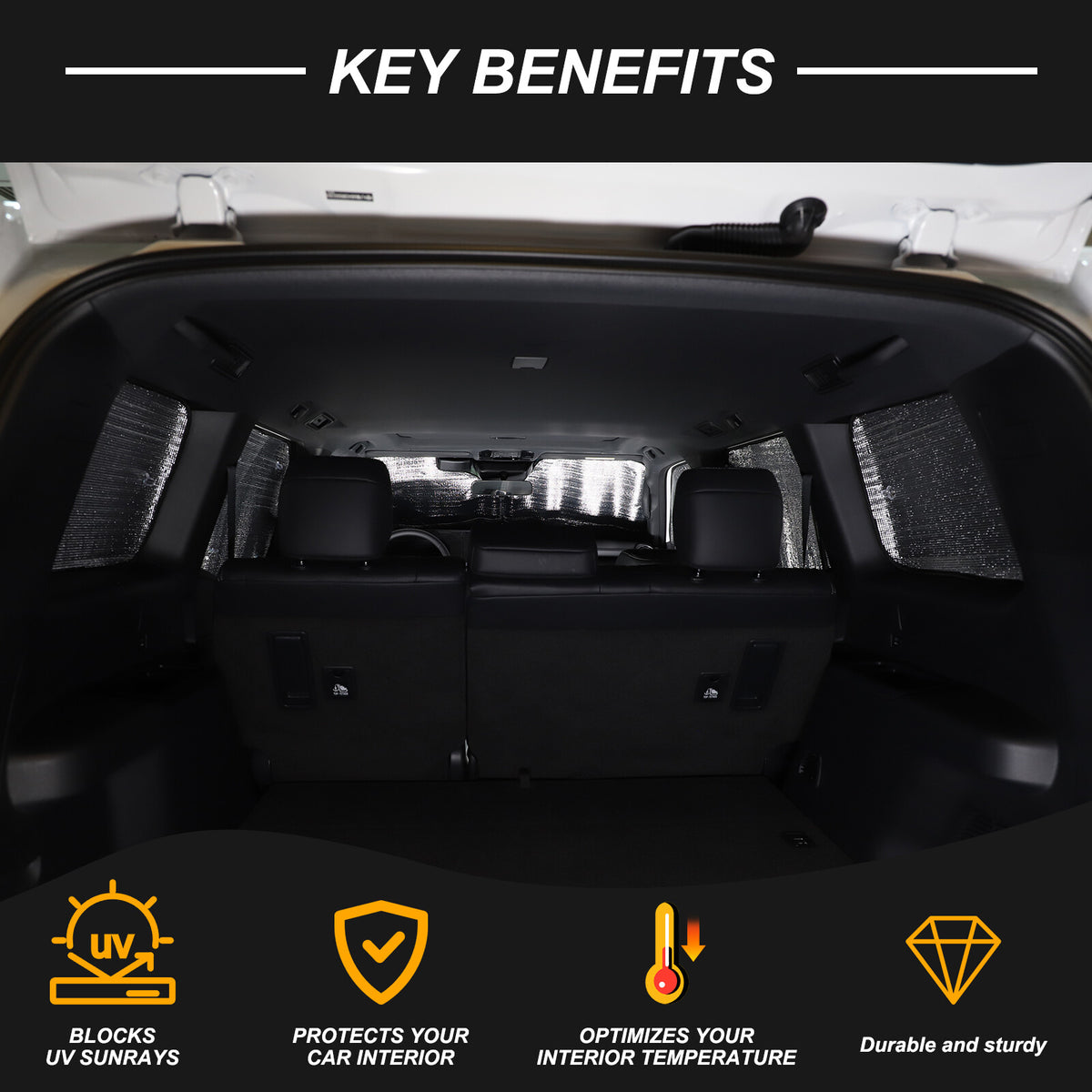 Car Full Window Sunshade Cover Shade Sun For Toyota Land Cruiser LC250 24+ US 22