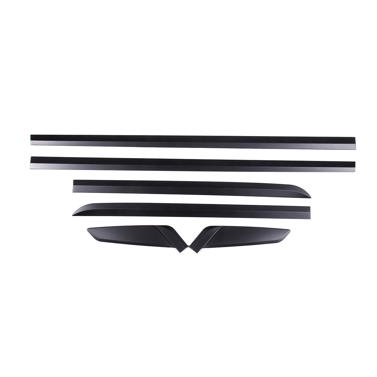 Matte Black Door Side Body Molding Trim Strips For BMW 5 Series G30 2018-22 5