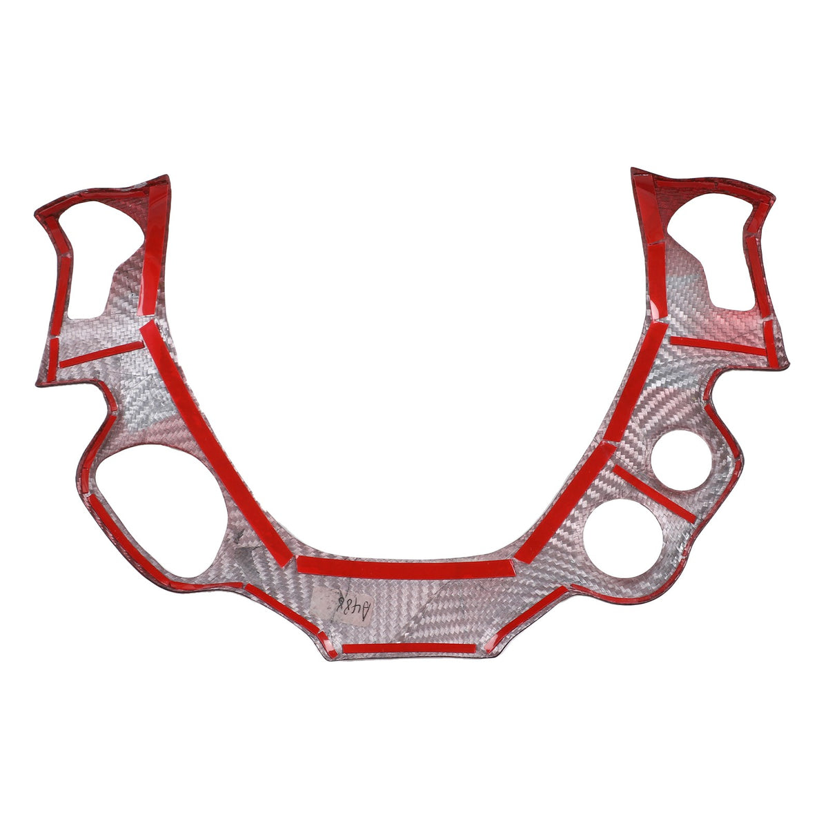 Red Real Carbon Fiber Center Interior Set Cover Trim Kit For Ferrari 458 2011-16 11