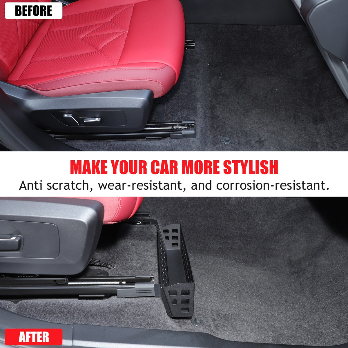 Alloy Under-Seat Storage Basket Box Tray For BMW X3 G45 2025+ 5