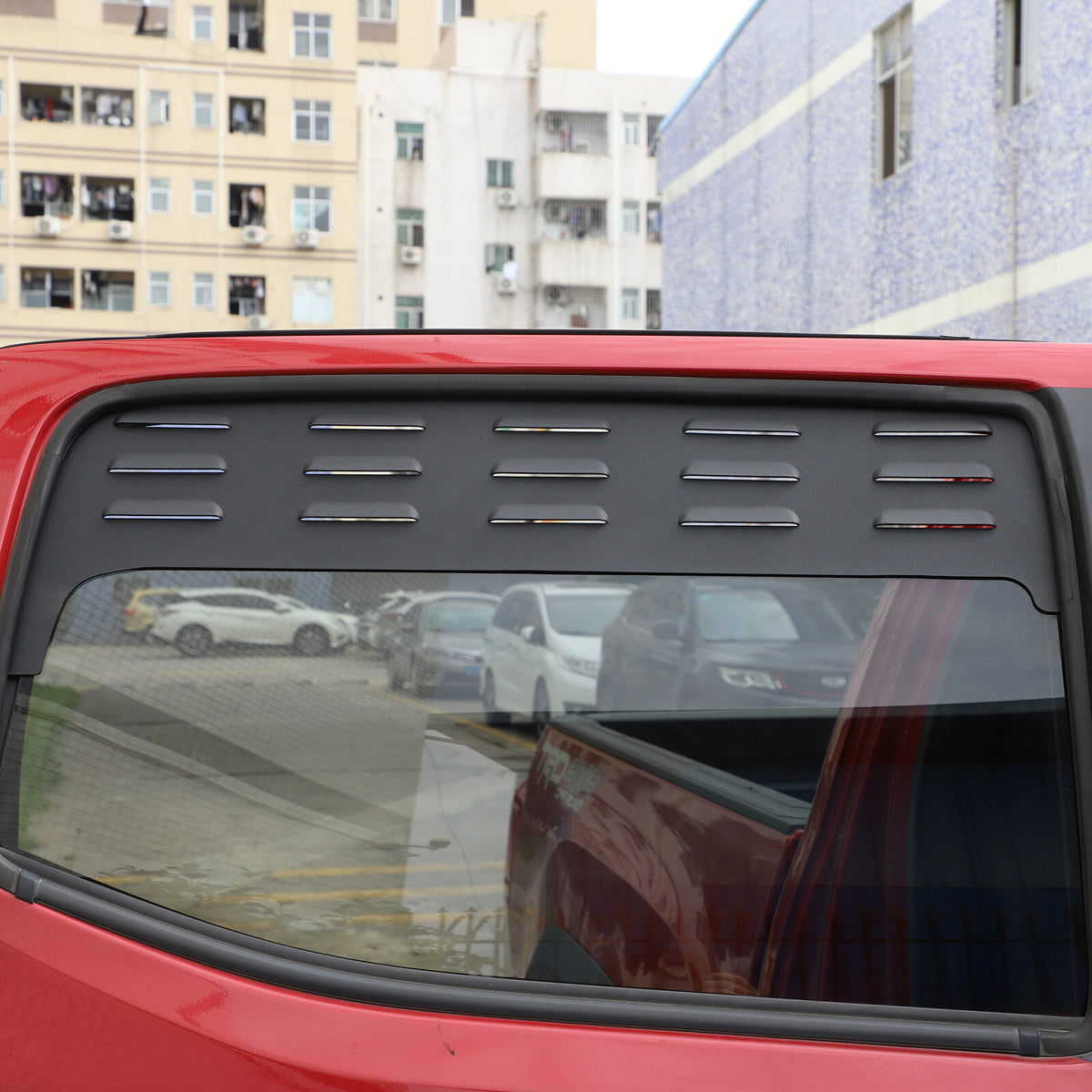 Black Aluminium Alloy Door Window Air Vents Screens For Toyota Tacoma 16-23 15