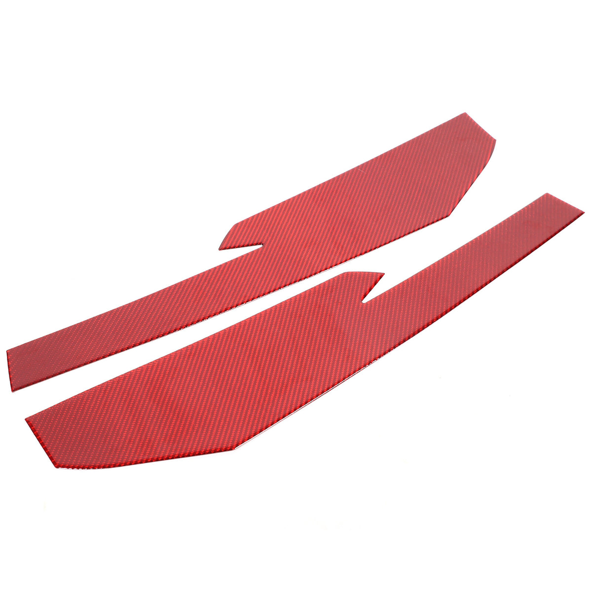Red Carbon Fiber Car Exterior Front Lip Cover Trim Sticker For Corvette C8 20-25 19