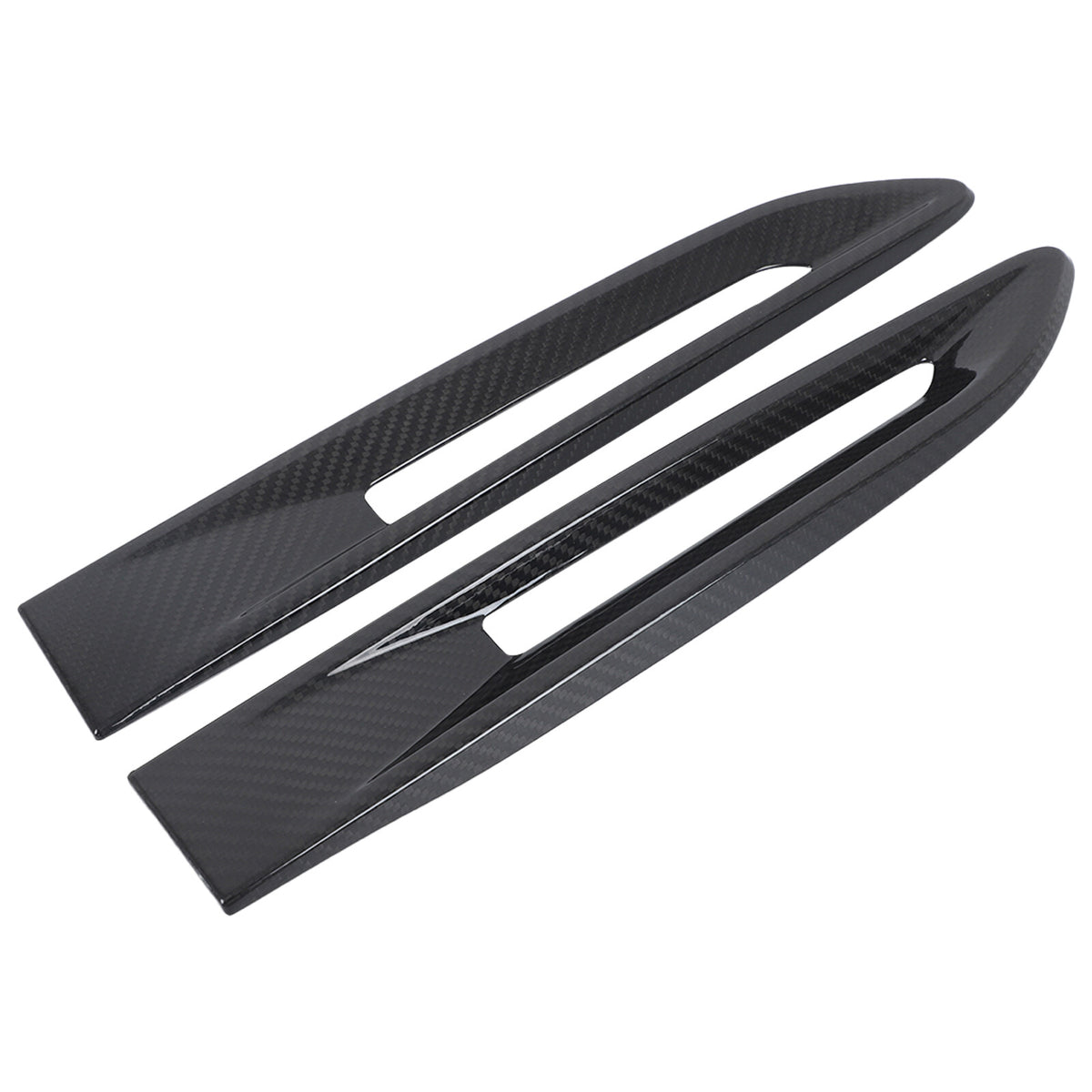 Real Carbon Fiber Side Air Vent Fender Trim For Jaguar F-pace XE XF X761 2016-20 16