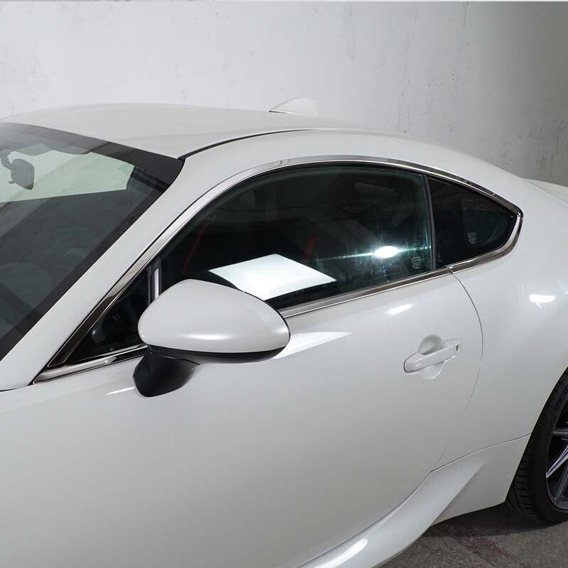 Silver Steel Window Decorate Strip Trim For Subaru BRZ 2022 5