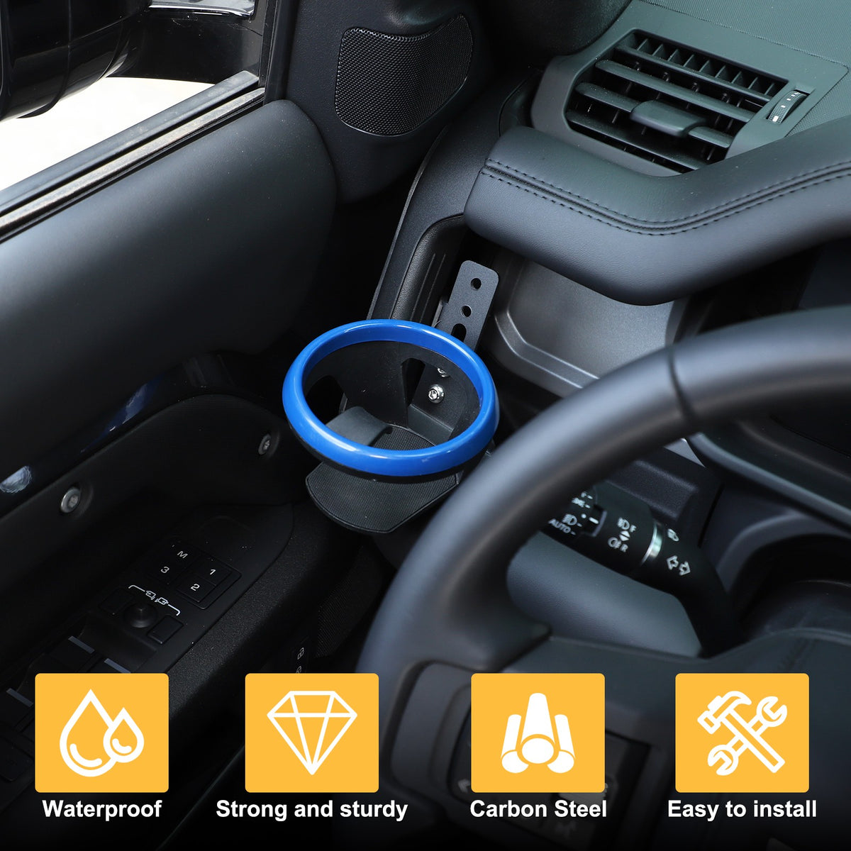 Blue Ring Driver Side Cup Holder Bracket For Land Rover Defender L663 2022 1