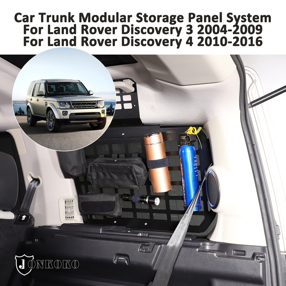 For LR Discovery 3 4 2004-2016 Trunk Right Shelf Storage Luggage Racks Panel 6