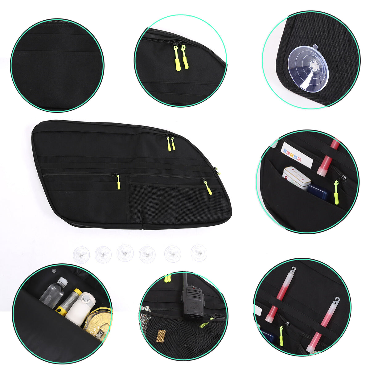 Rear Trunk Right Side Storage Bag Pockets Organizer For Toyota Sequoia 2007-2021 5