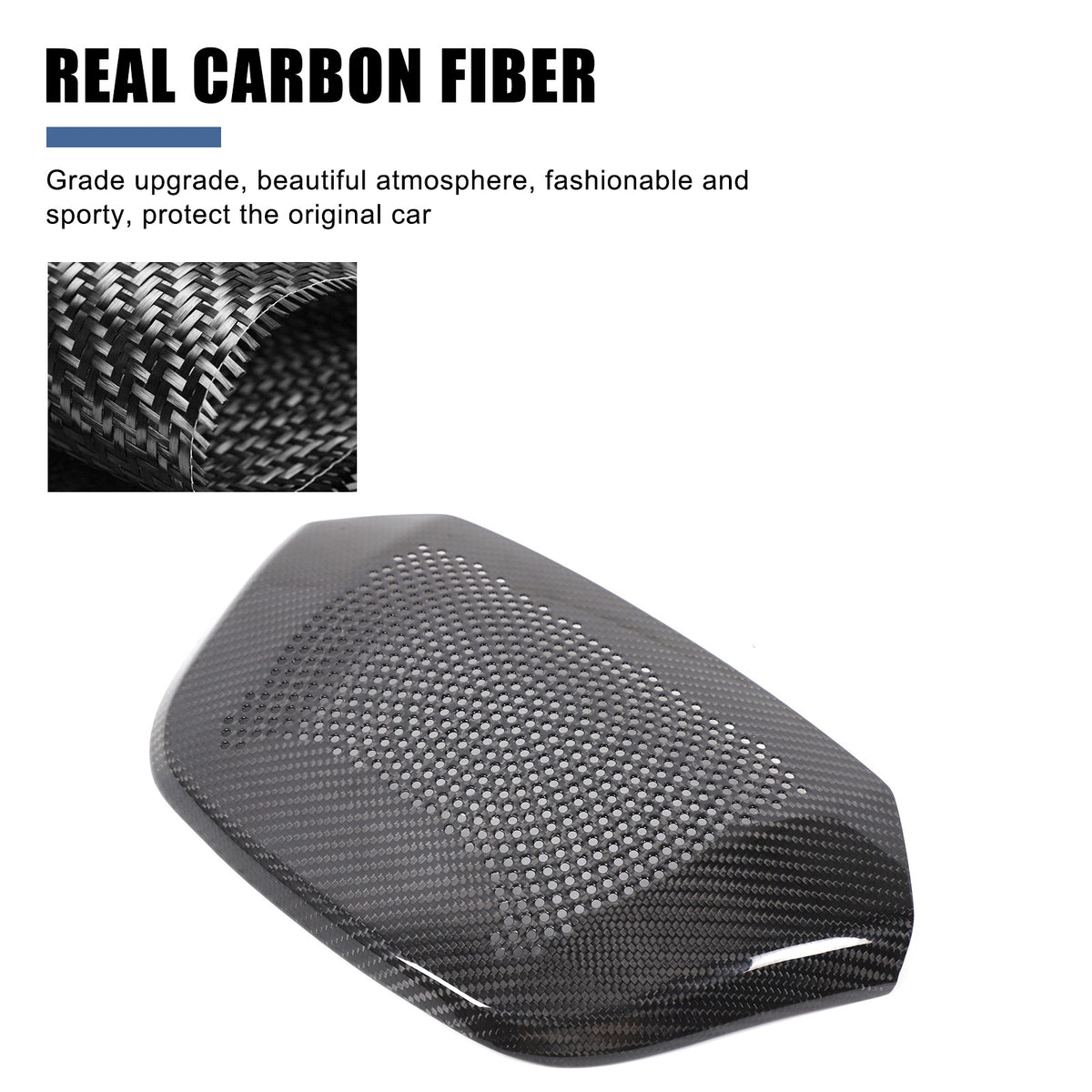 Real Carbon Fiber Rear Waterfall Speaker Grille Trim For Corvette C8 Z51 ZR1 20+ 4