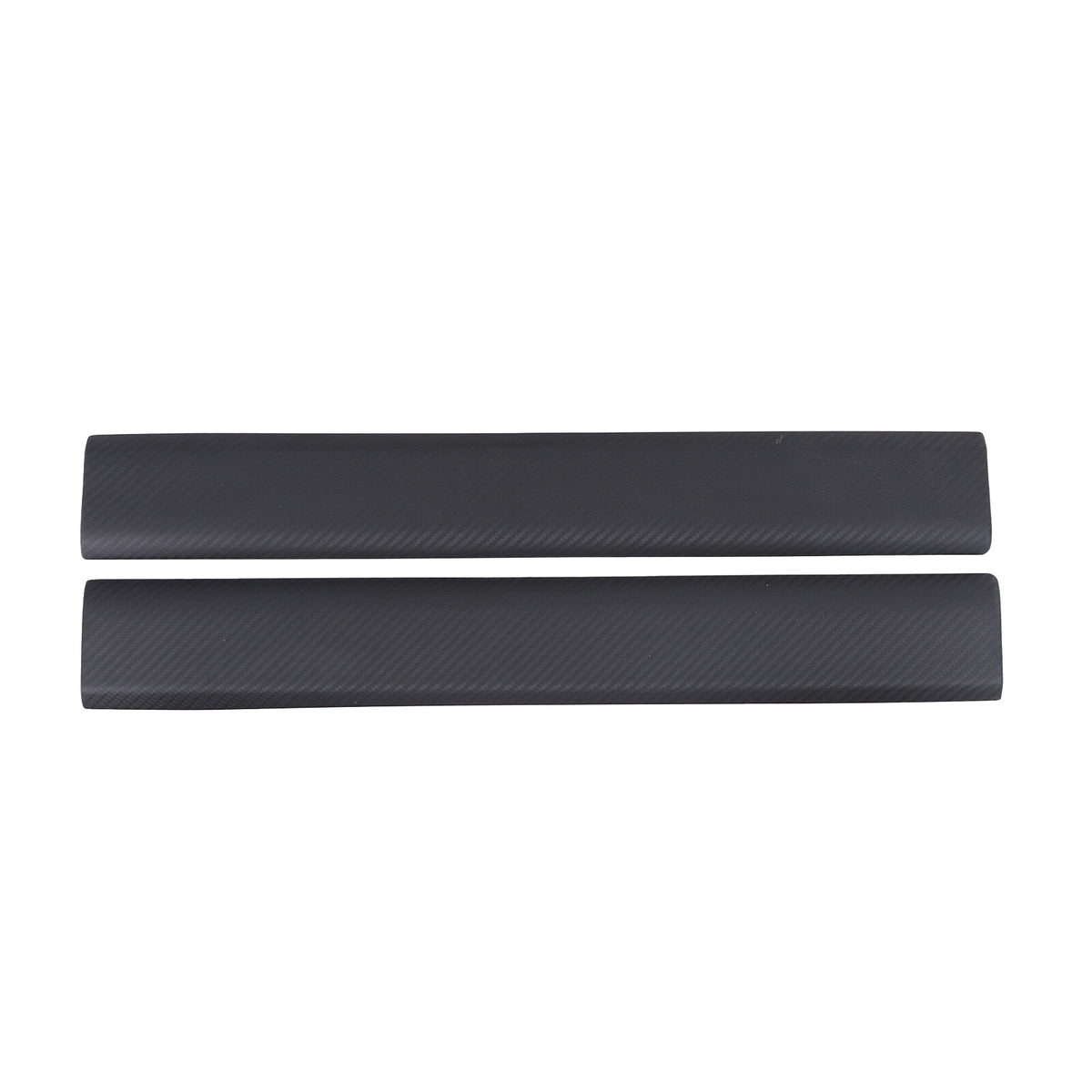 Matte Carbon Fiber Interior Door Sill Plate Guard Cover For Tesla Model S 2023+ 4