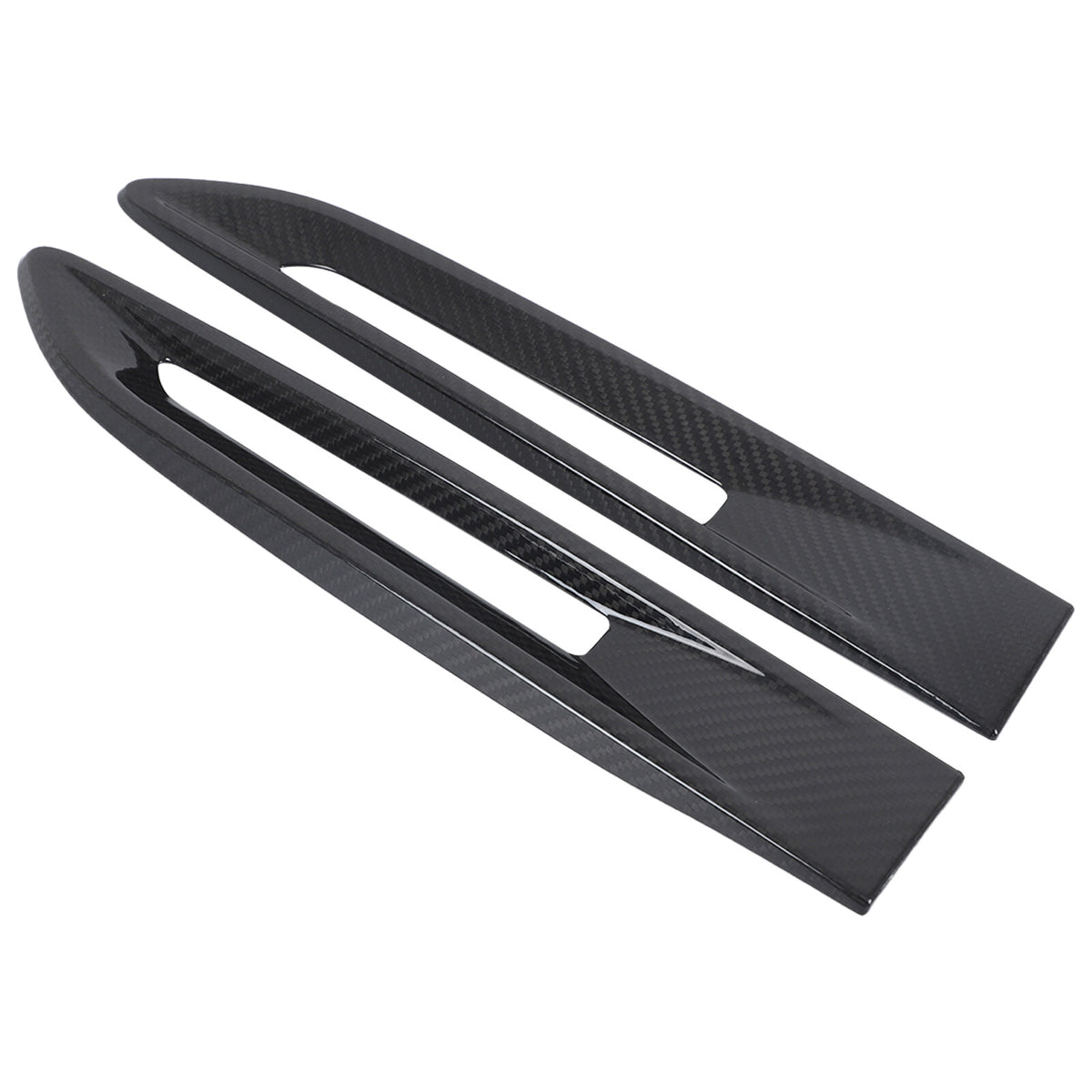 Real Carbon Fiber Side Air Vent Fender Trim For Jaguar F-pace XE XF X761 2016-20 15