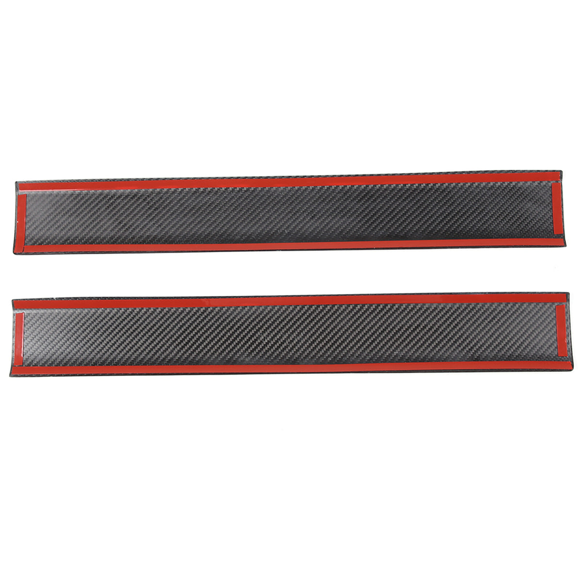 Real Carbon Fiber Car Door Sill Protector Step Trim For Tesla Model S 2023-24 4