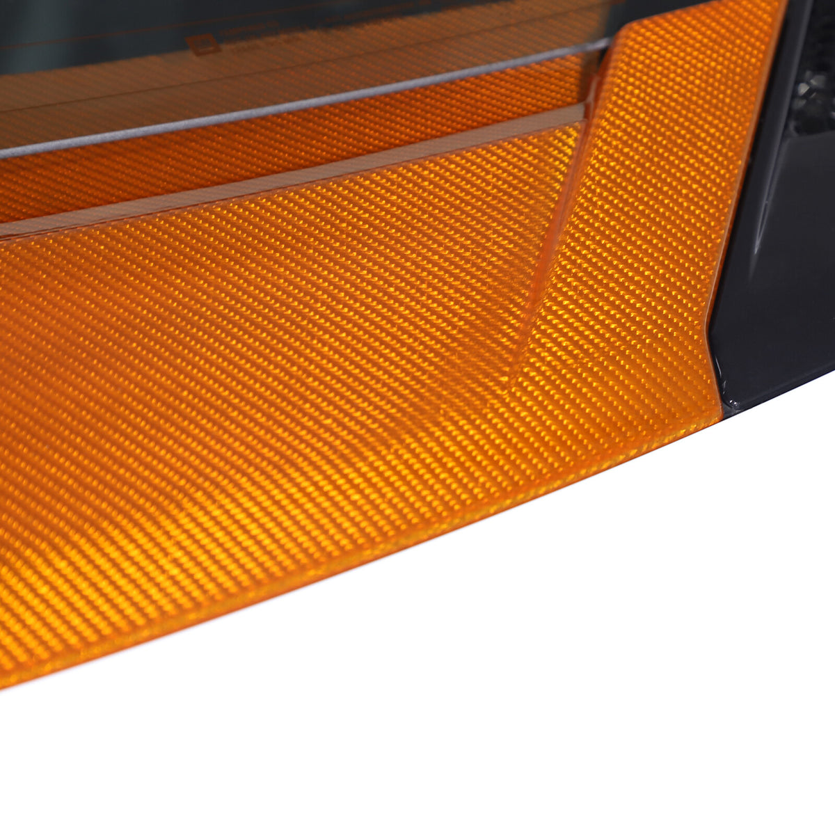 Yellow Carbon Fiber Rear Window Lower Trim Cover For 2020-2026 C8 corvette Coupe 13