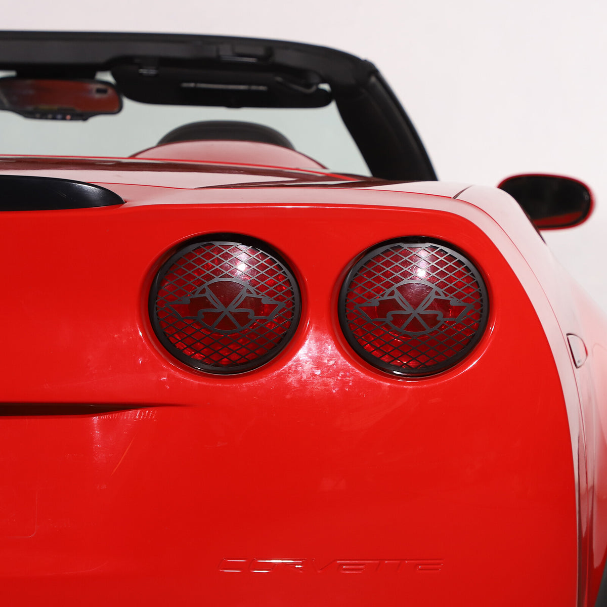 Black Stainless Steel Tail Light Trim Grills for Corvette C6 GS/Z0 /ZR1 2005-13 10