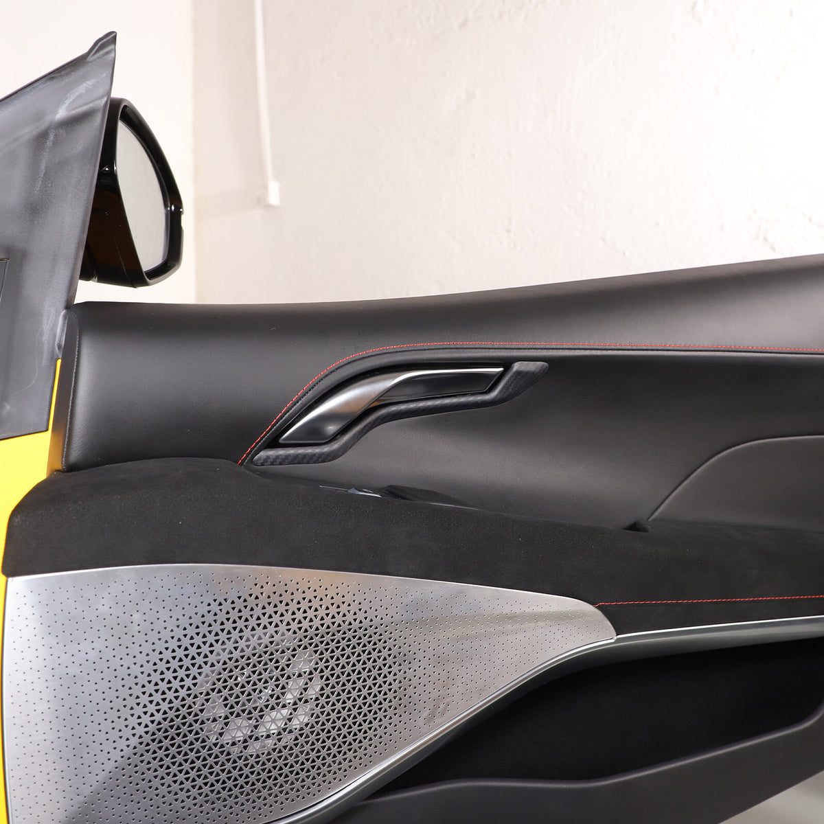 Matte Real Carbon Fiber Interior Door Handle Cover Trim For Lotus EMIRA 2021-25 9