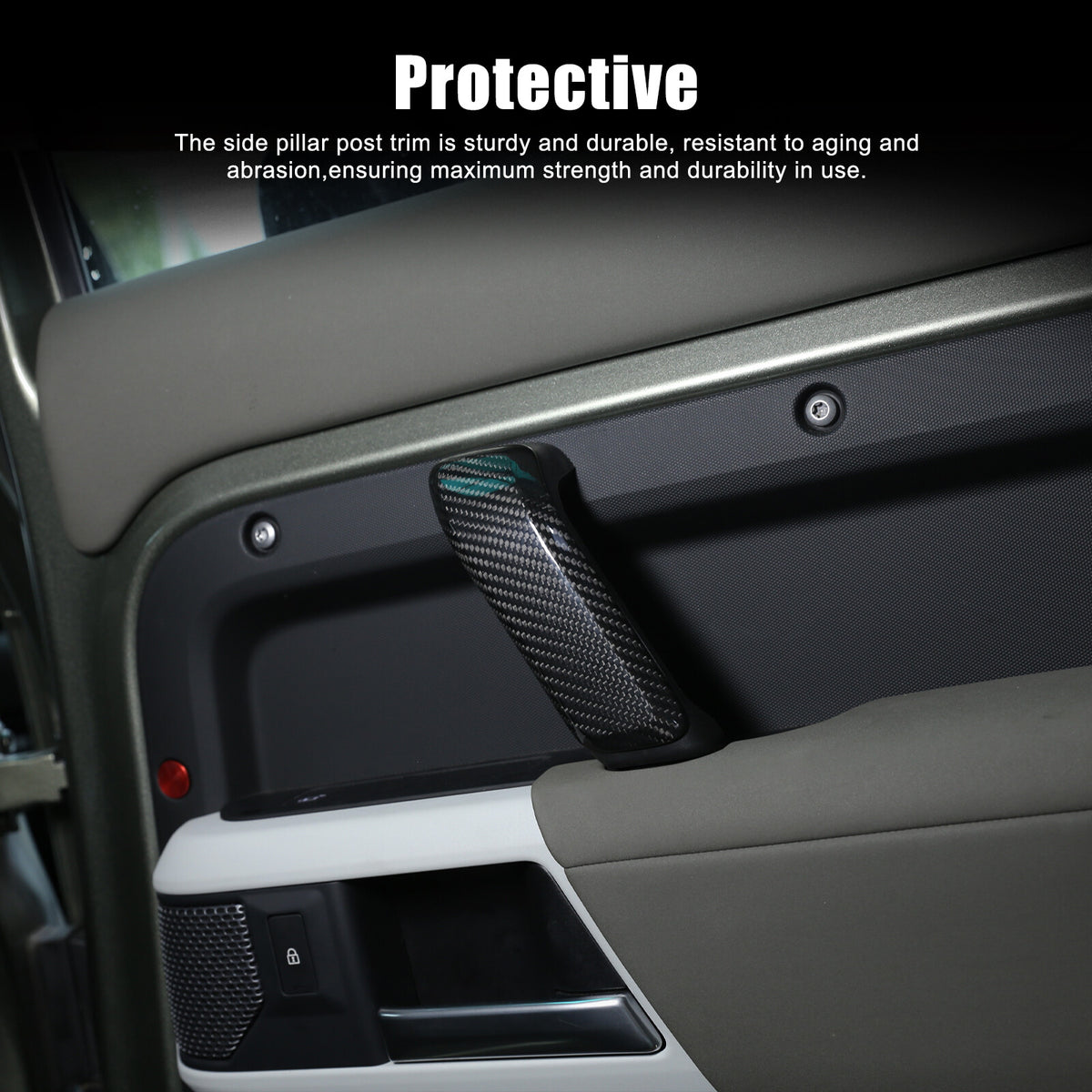 Real Dry Carbon Fiber Full Interior Trim Set For LR Defender 90 110 L663 20-23 41