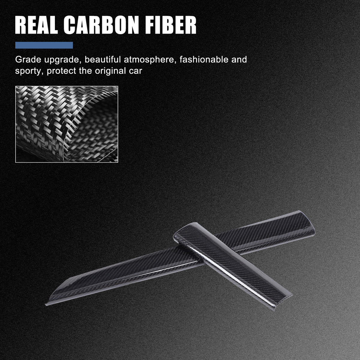 Real Carbon Fiber Console Dashboard Panel Trim Cover For Subaru WRX STI VB 22-24 17