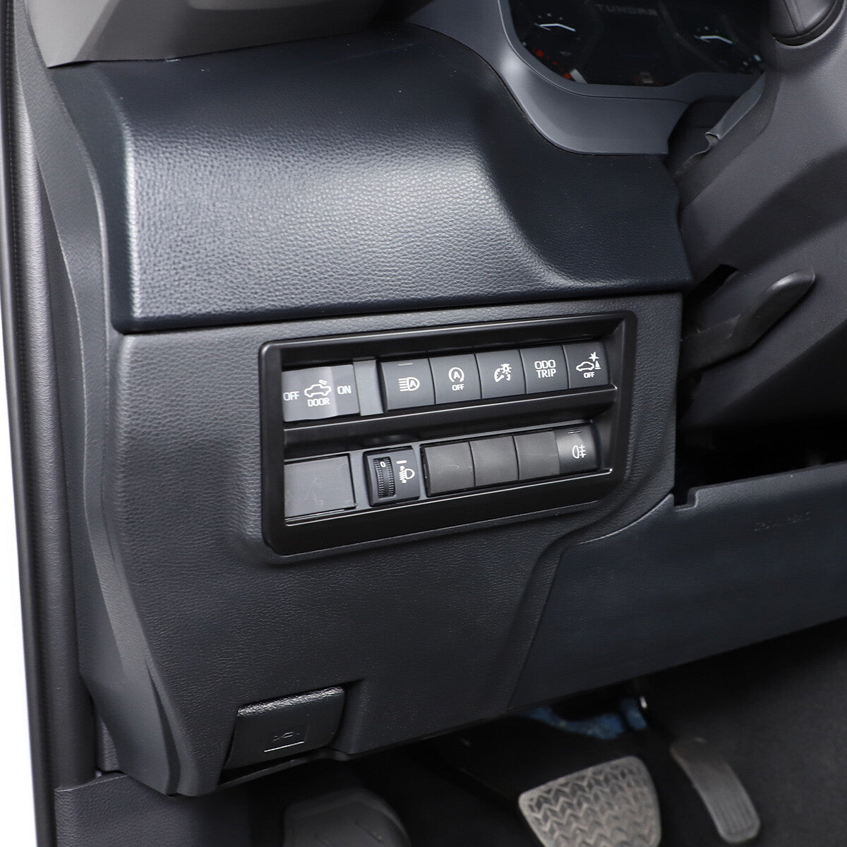 Matte Black ABS Interior Decoration Cover Trim Kit For Toyota Tundra 2022-26 US - Variants 26-29 20