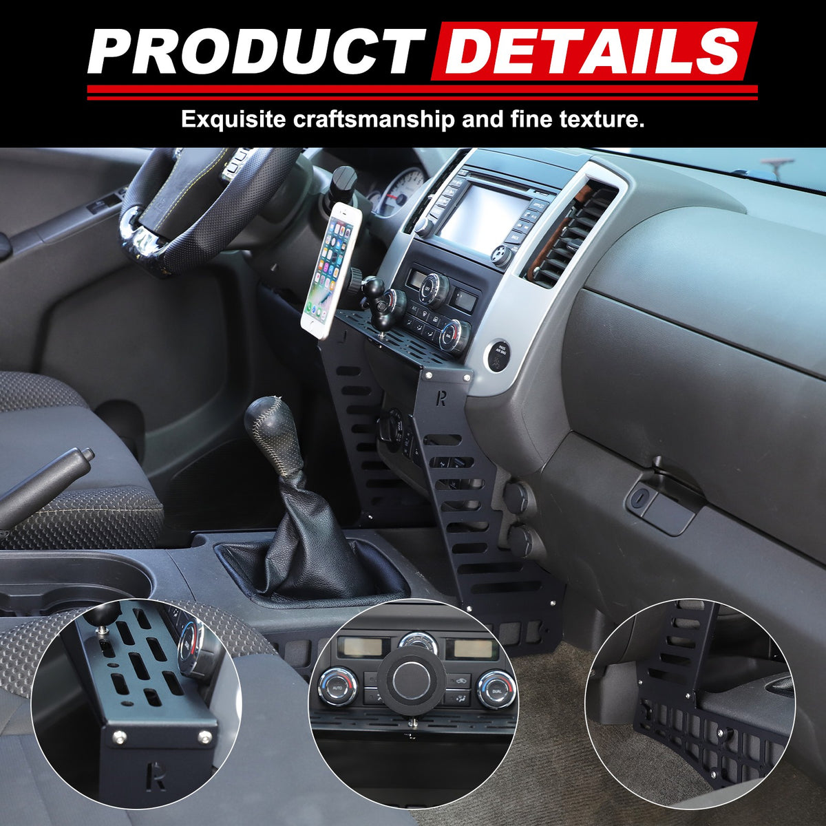 Center Console Multi-Functional Expansion Platform For Nissan Frontier 2009-2017 17
