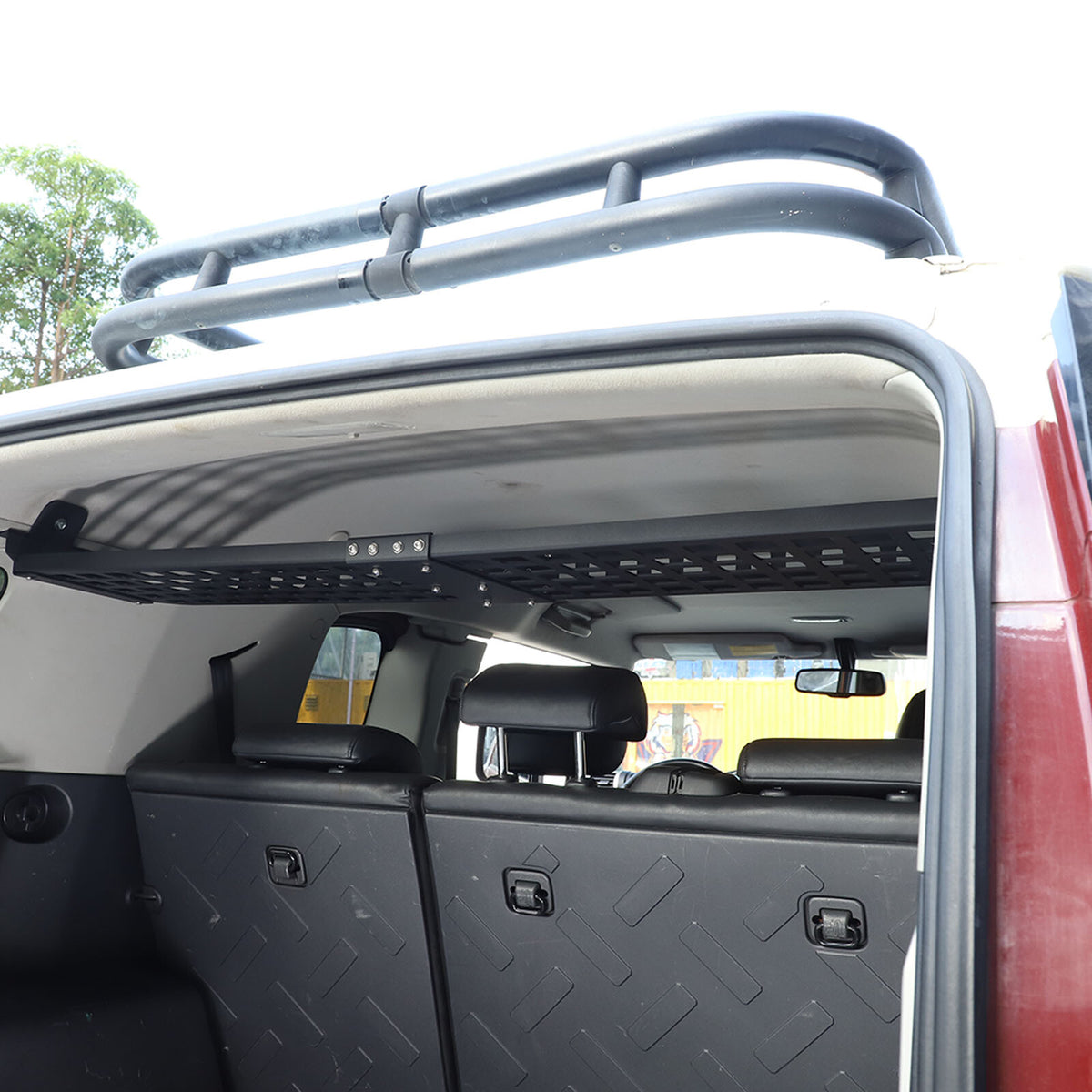 Modular Storage Overhead Molle Panel Rear Trunk Shelf for Toyota FJ Cruiser 07+ 17